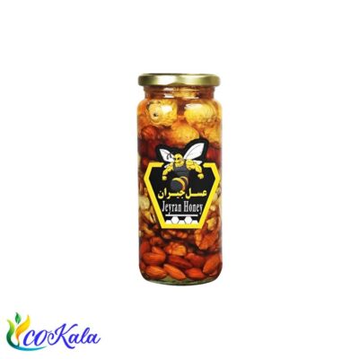 عسل طبیعی هفت مغز شیشه ای جیران 350 گرمی