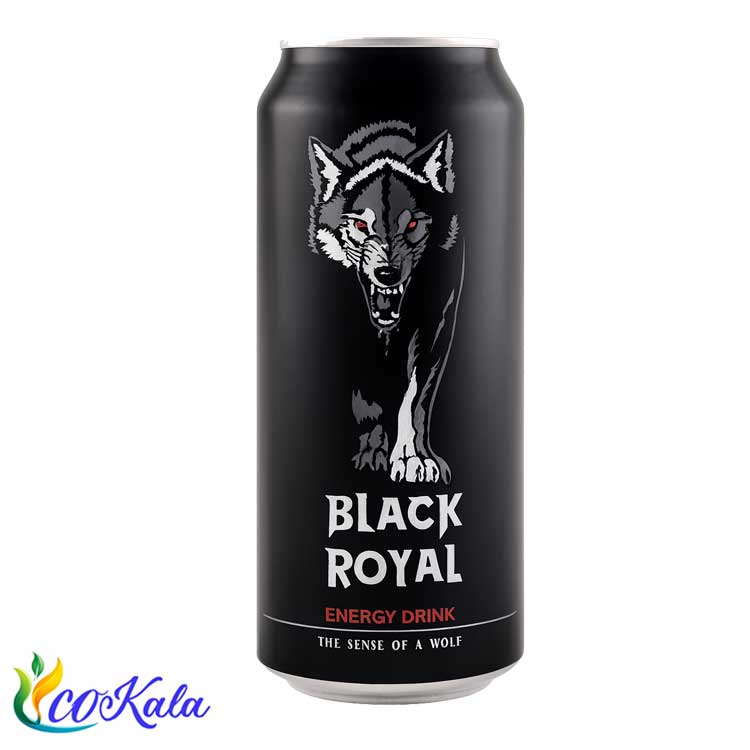 نوشیدنی انرژی زا قوطی بلک رویال نیم لیتری نوشیدنی انرژی زا قوطی بلک رویال