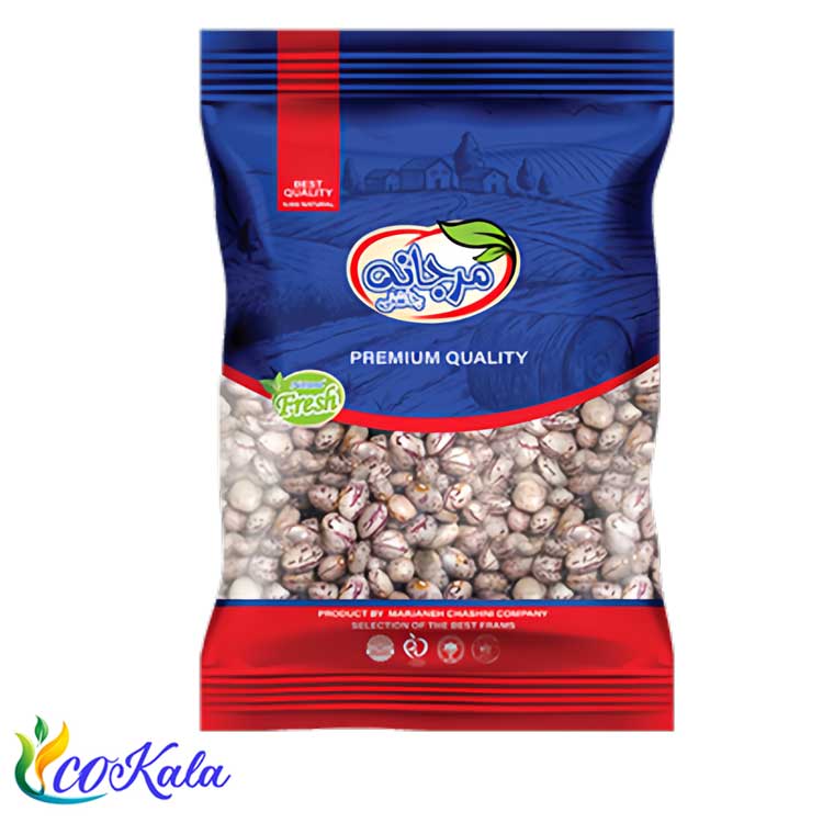 لوبیا چیتی ممتاز مرجانه 900 گرم لوبیا چیتی ممتاز مرجانه 900 گرم