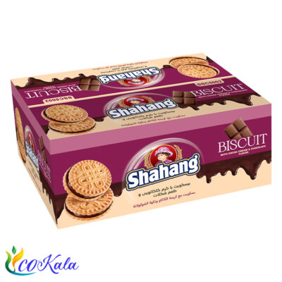 بیسکویت کرم کاکائویی طعم شکلات شاهنگ 5 کیلویی