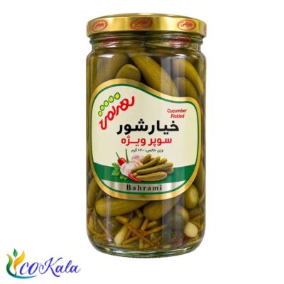خیارشور فوق سوپر ویژه بهرامی 680 گرمی