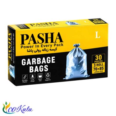کیسه زباله 3رول اداری آبی پاشا