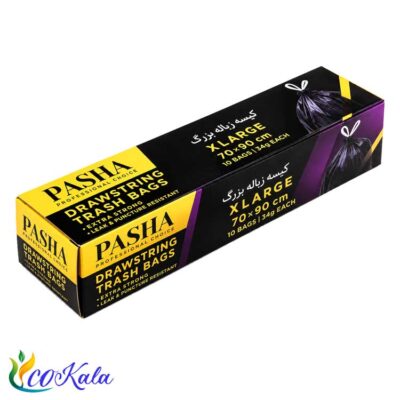 کیسه زباله بند دار مشکی پاشا