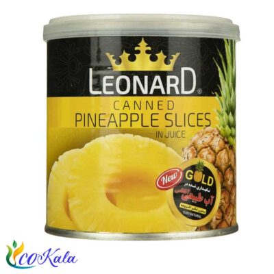 کمپوت آناناس لئونارد 850 گرم حلقه ای